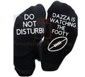 watching the footy Personalised name do not disturb custom AFL printed socks