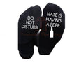 Having a beer custom name do not disturb beer bottle men’s socks