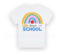 100 days of school rainbow apple tshirt
