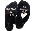 The perfect Pair custom couple name Personalised anniversary socks