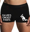 Cricket men’s boxer trunks personalised custom name