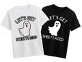 Ghost lets get sheet faced halloween funny Tshirt