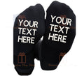 Your text here Personalised custom printed men’s wool socks