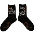 The groom don’t get cold feet personalised custom men’s socks