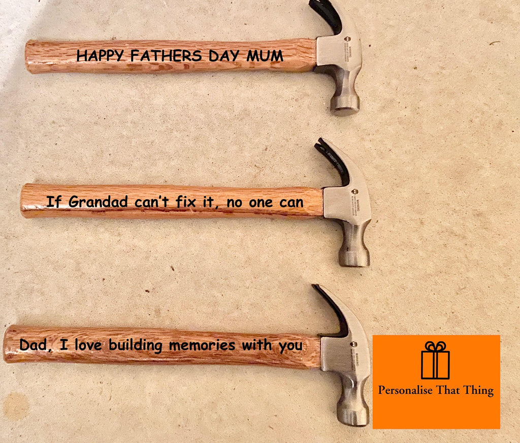 Happy Father’s Day Personalised heart hammer