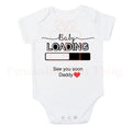 Baby loading see you soon daddy pregnancy announcement baby bodysuit outfit