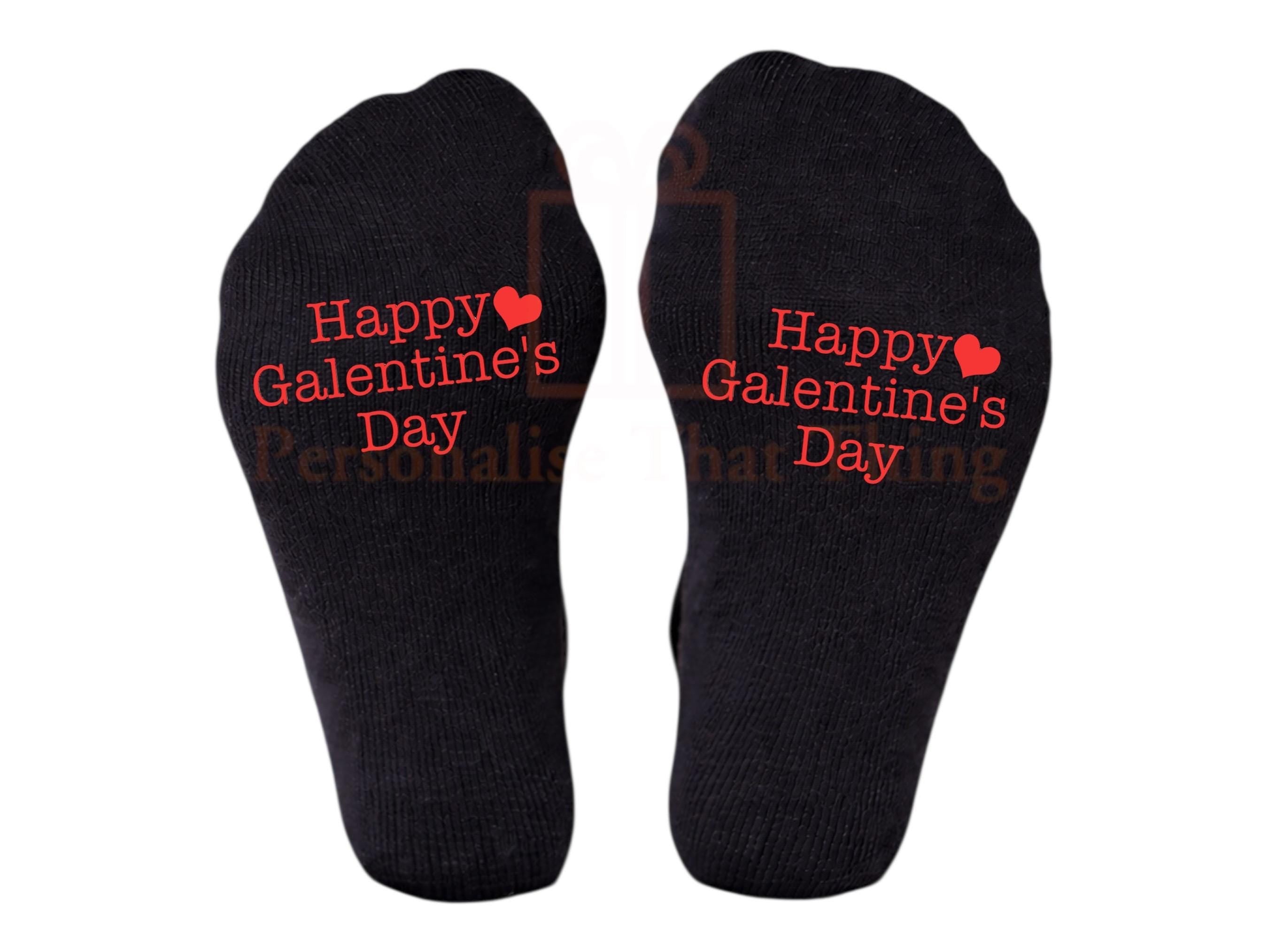 Happy galentines day valentines heart socks