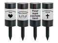 In loving memory Memorial garden / grave RIP black solar light