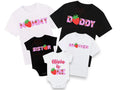 Strawberry first birthday matching tshirts / baby onesie