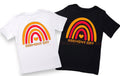 Harmony day orange heart rainbow tshirt