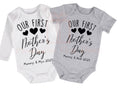 Our first Mother’s Day personalised mummy & baby name bodysuit outfit