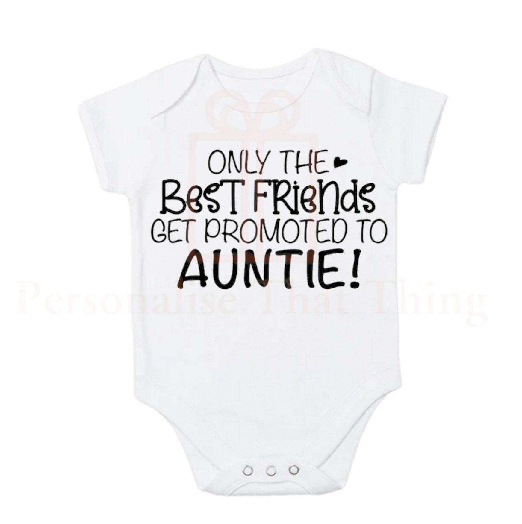 Only the best get promoted pregnancy announcement personalised baby onesie