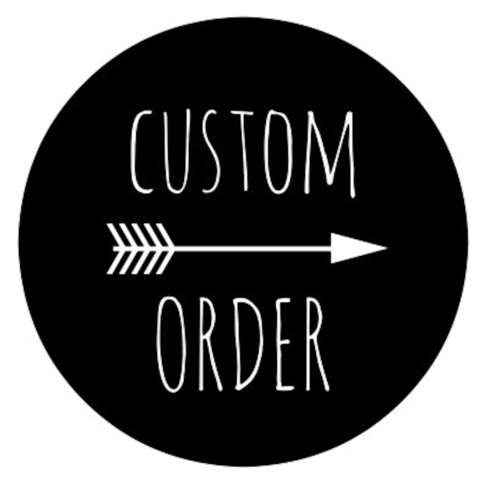 Custom order (7-10 day turn around - please contact before purchase)
